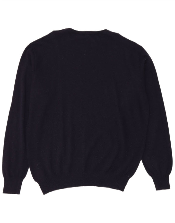 Kappa Pull col rond homme XL bleu marine laine d'agneau