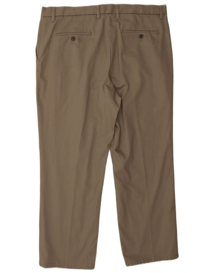 DOCKERS Pantalon Chino Coupe Classique Homme W38 L29 Beige Coton Classique