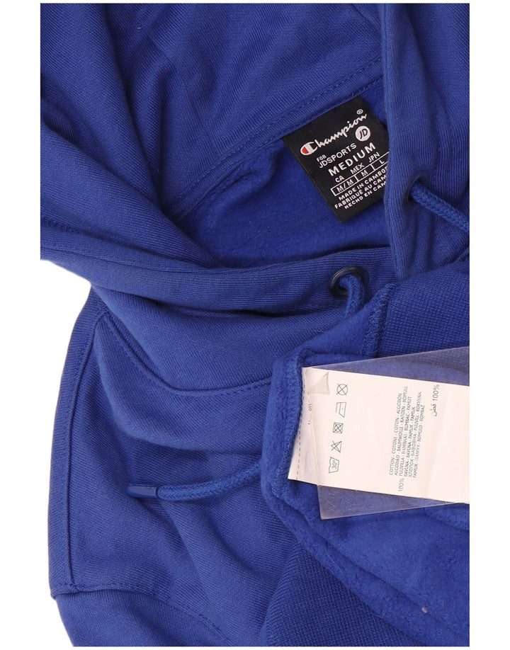 Champion Pull à Capuche Graphique Homme Bleu Moyen Coton