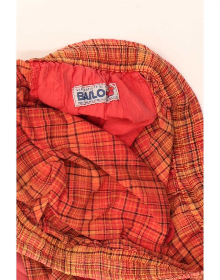 Bailo Pantalon de survêtement graphique pour homme à carreaux orange