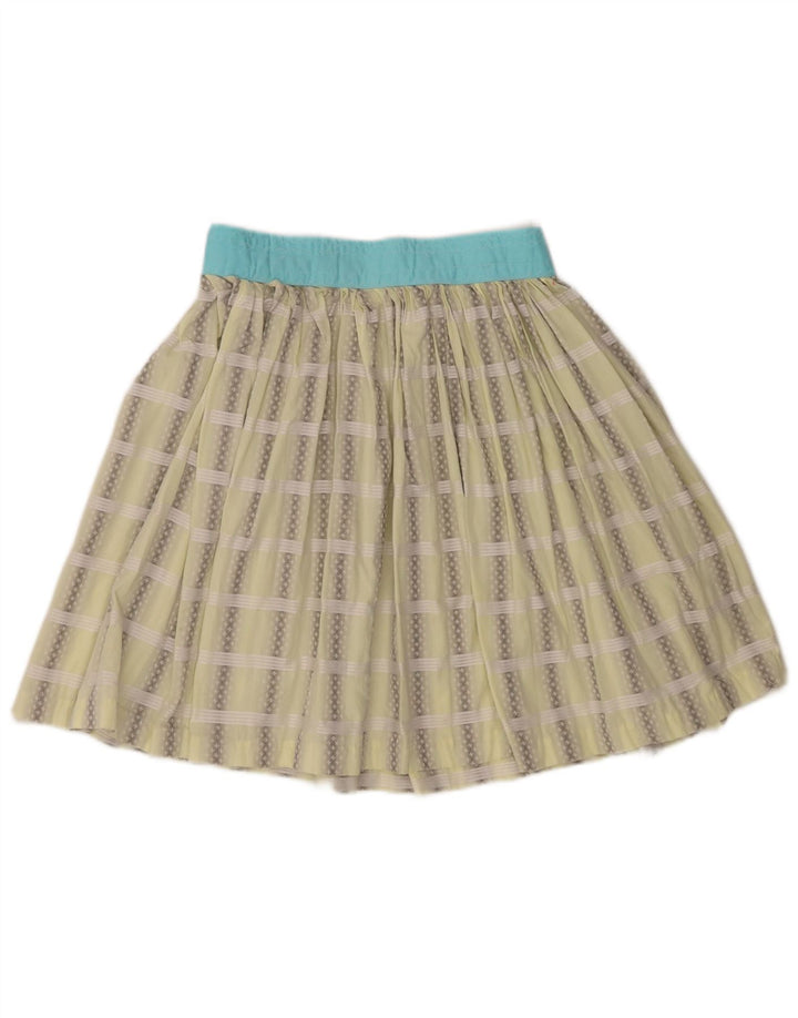 jupe plissée femme vintage W26 Petit chèque vert