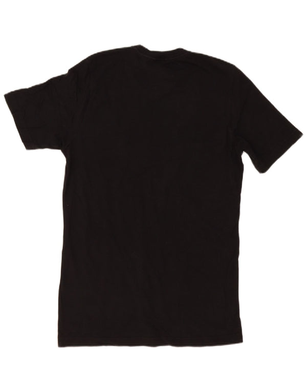 Adidas T-shirt graphique pour hommes, petit haut en coton noir