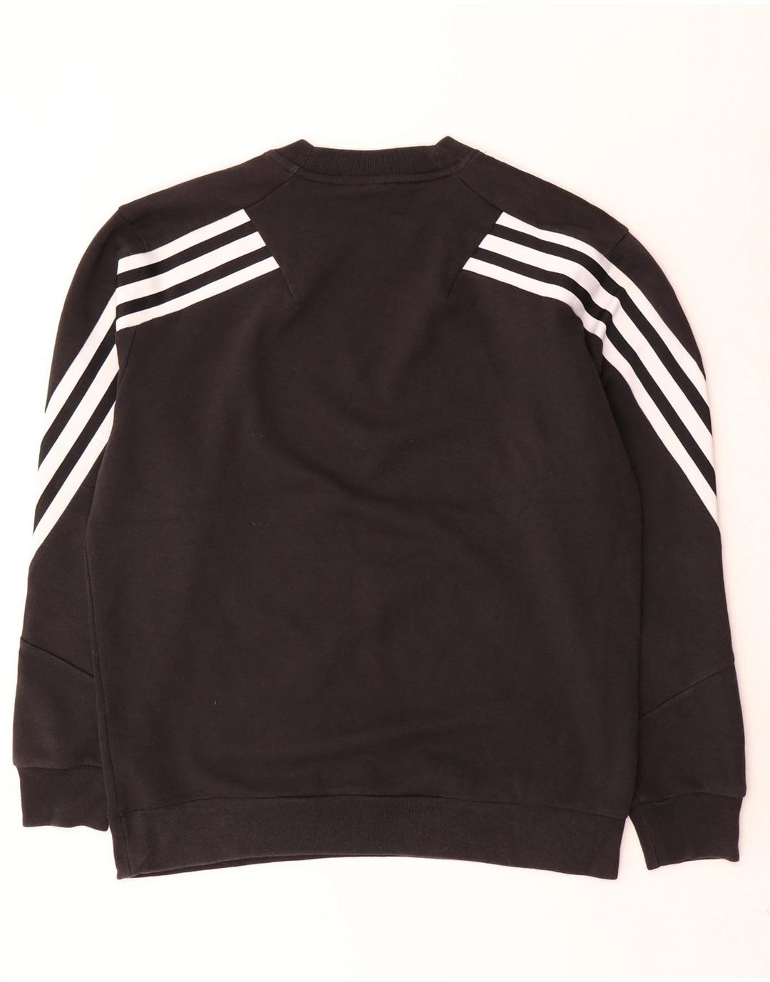 Adidas Sweat-shirt pour homme en coton noir Taille L