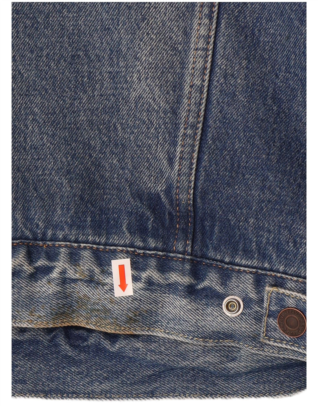 Levi's Veste Sherpa en jean pour homme UK 40 Large Bleu Coton