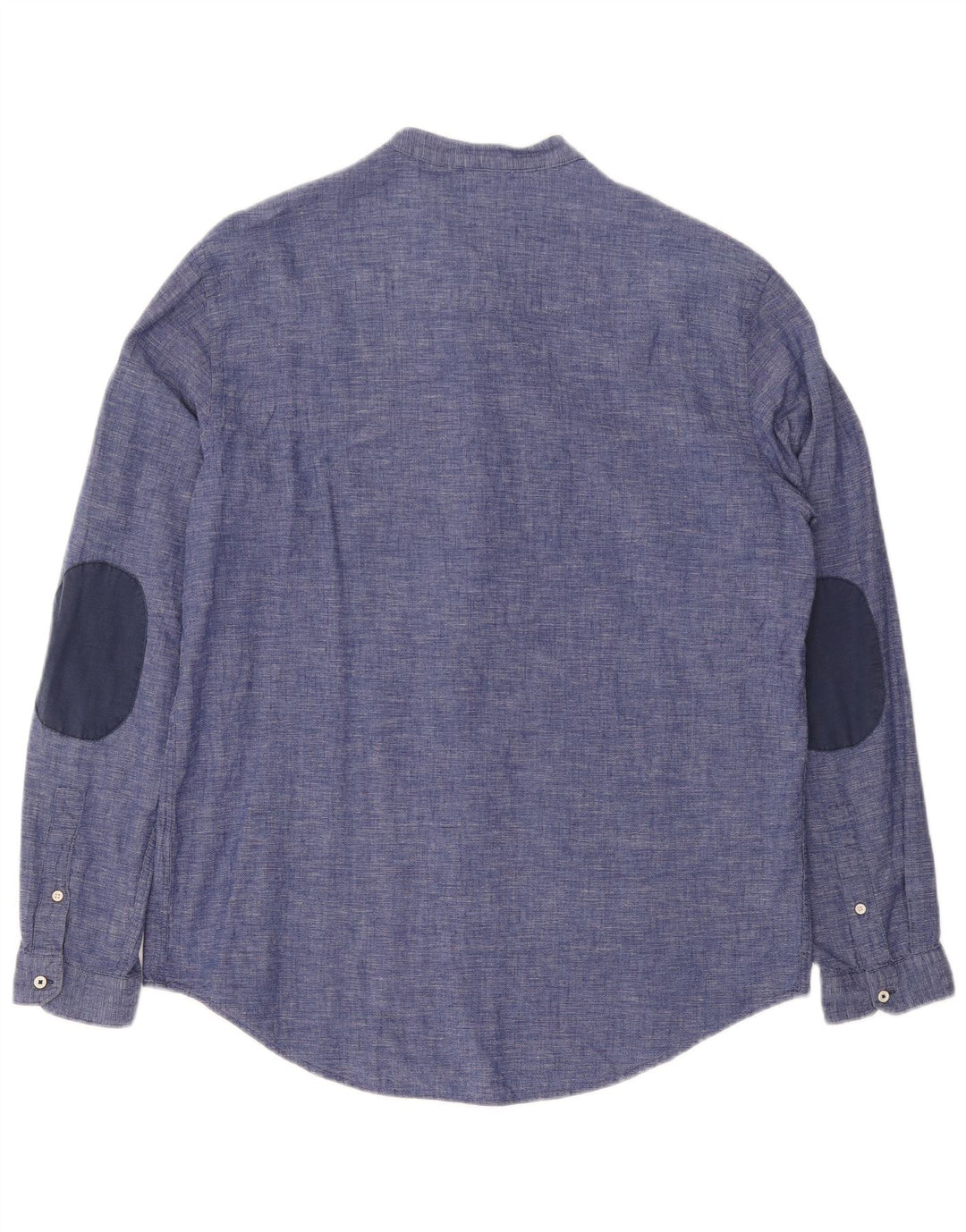 Zara Homme Super Slim Fit Pull Chemise XL Bleu Coton