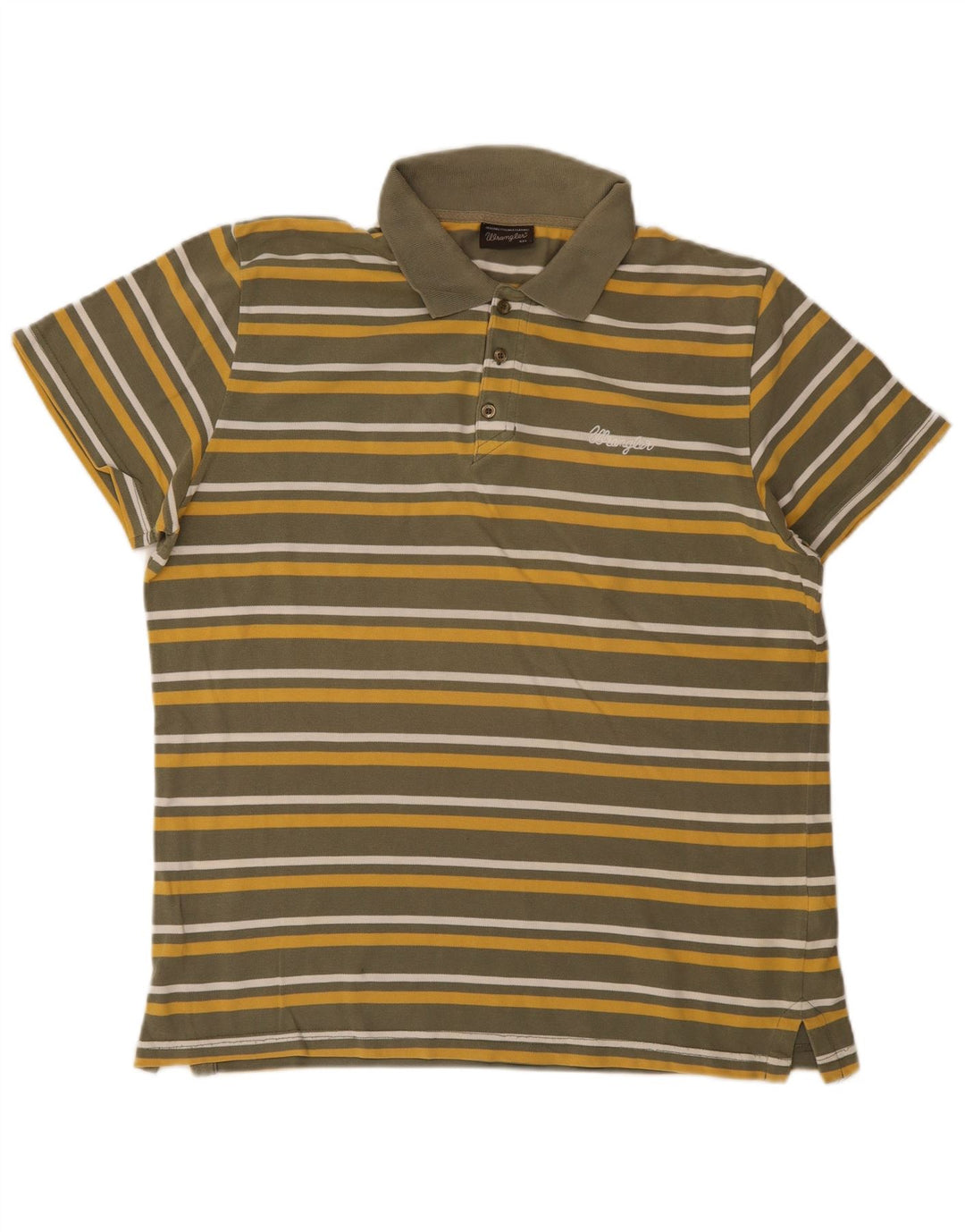 Wrangler Polo Homme 2XL Kaki Rayé