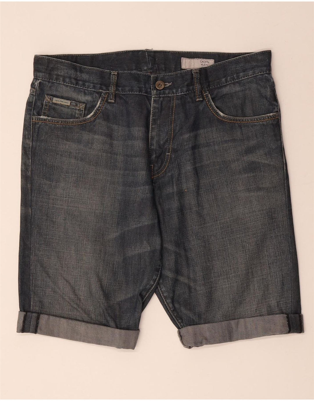 CALVIN KLEIN Short en jean W34 pour homme, grand bleu