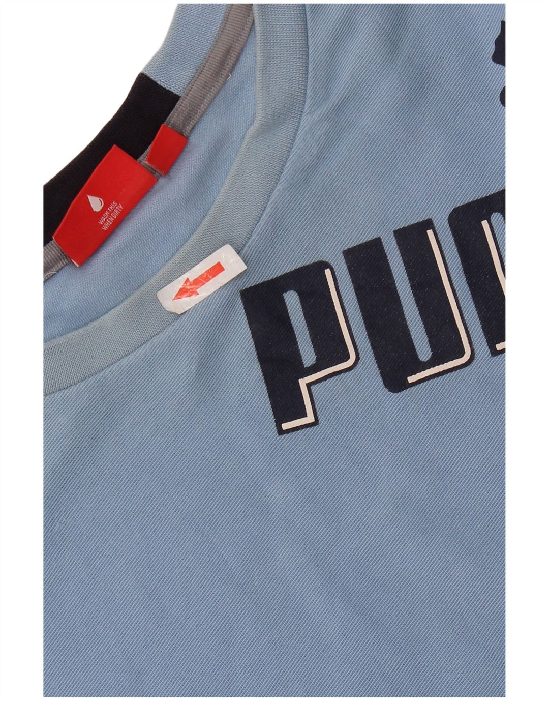 PUMA Haut graphique à manches longues pour homme XL en coton bleu