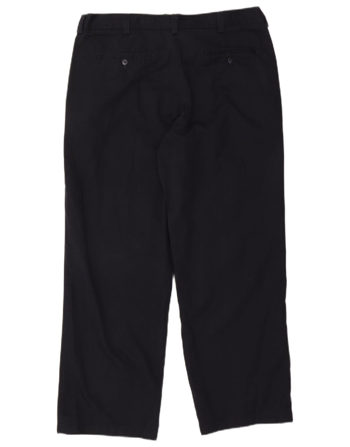 IZOD Pantalon Chino Droit Homme W36 L29 Bleu Marine Coton