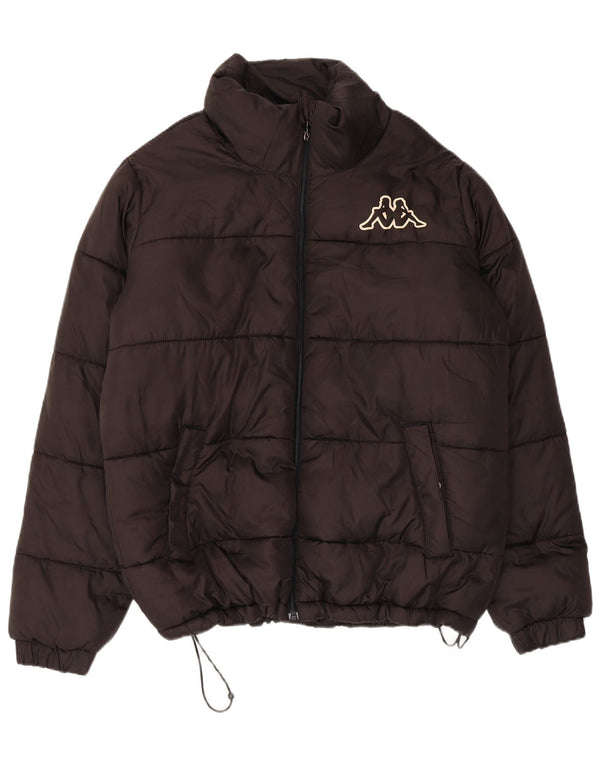 KAPPA Veste matelassée homme UK 40 Large Noir Polyester