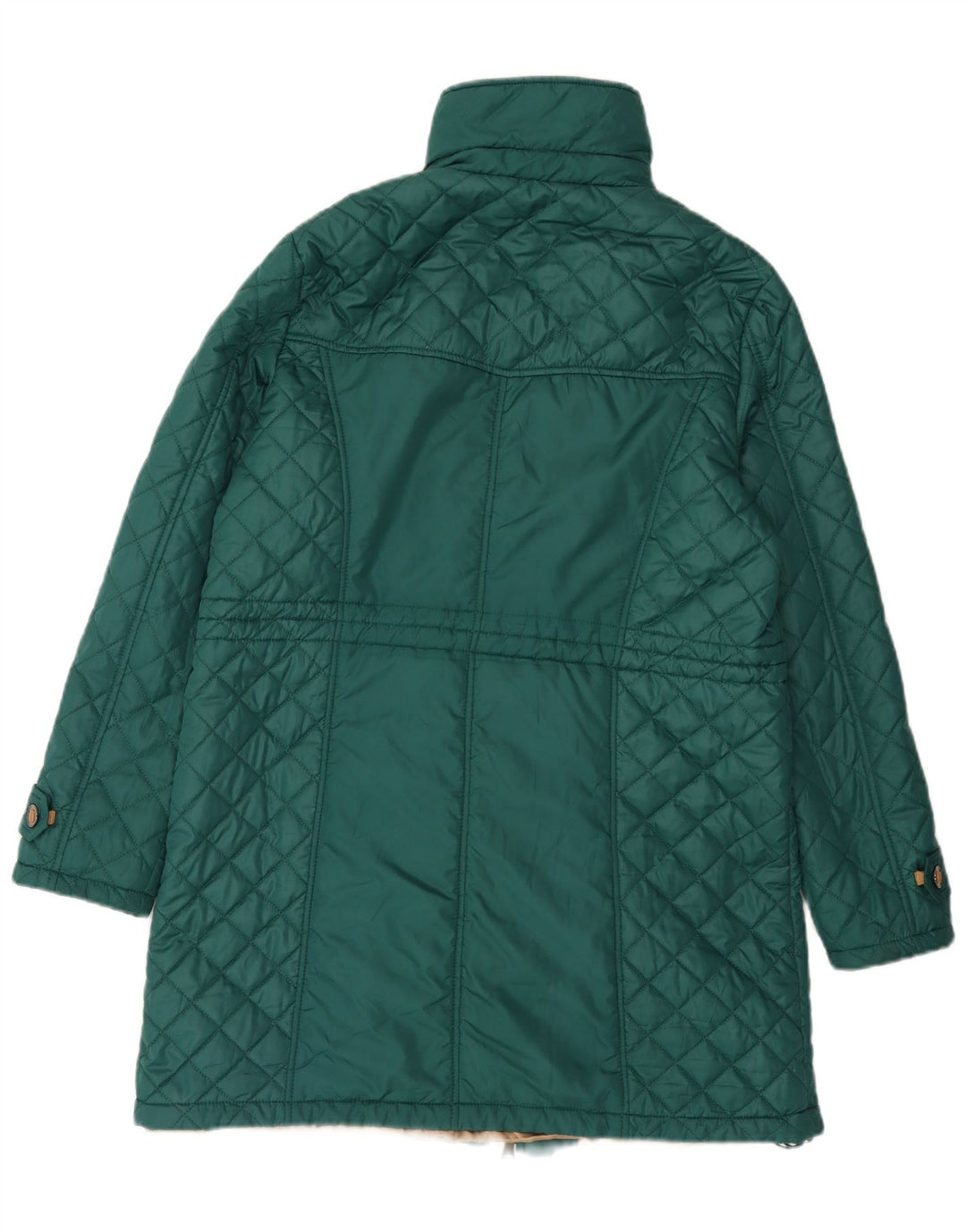 Paco Boutique Manteau coupe-vent matelassé pour femme UK 16 Large Vert Polyester