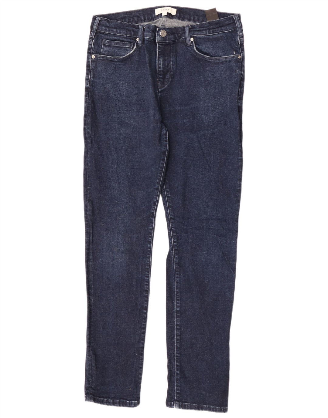 Reiss Jean Slim Homme W34 L30 Bleu Marine Coton