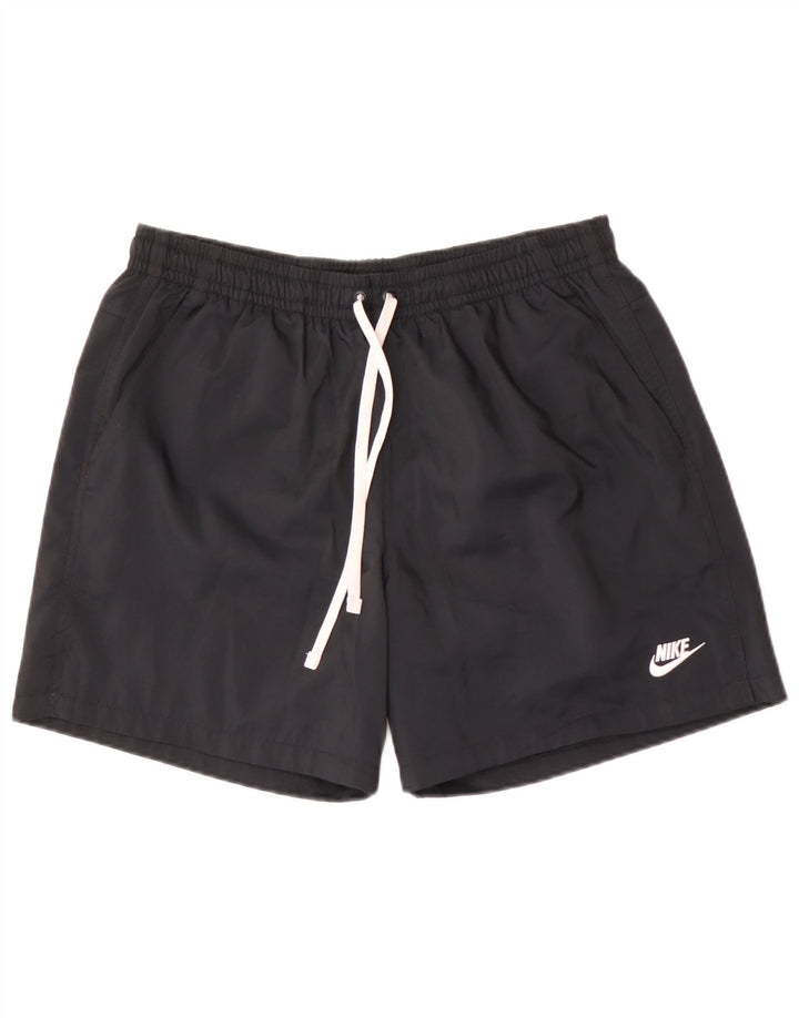 Short de sport Nike pour hommes, grand, noir, polyester
