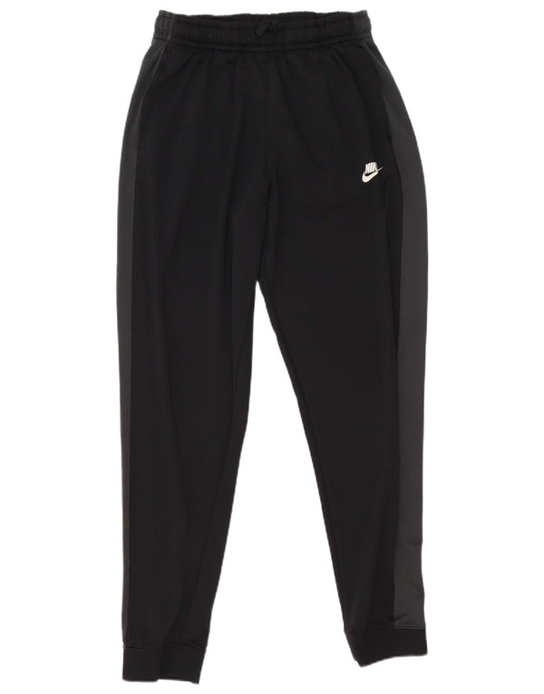 Nike Mens Tracksuit Trousers Joggers Large  Black Colourblock Polyester