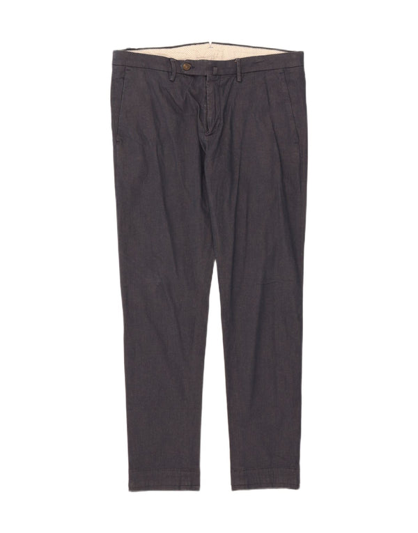 SIVIGLIA Pantalon de Costume Slim Homme W34 L29 Bleu Marine