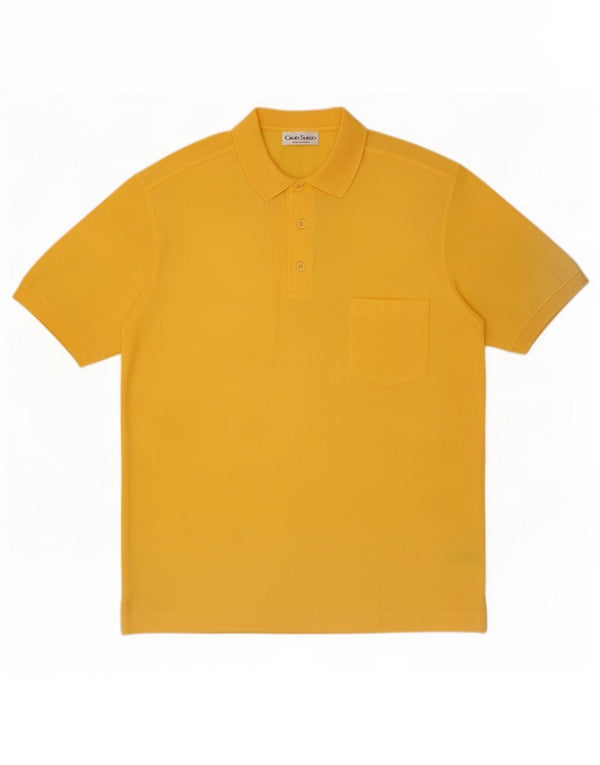 Gran Sasso Polo Homme Grand Jaune Coton