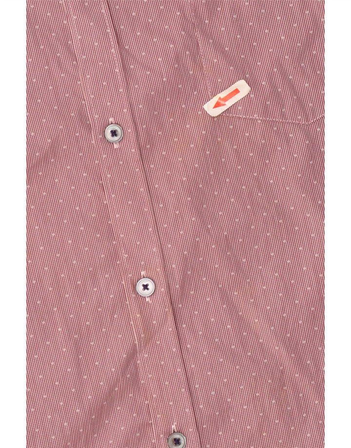 Ted Baker Chemise homme Taille 5 XL Coton à fines rayures rouge
