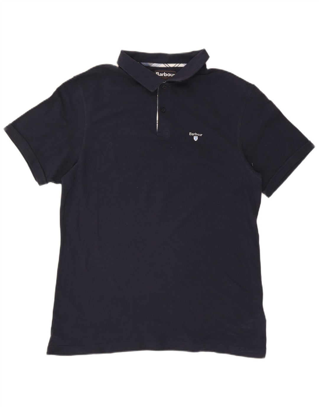 Barbour Polo Homme XL Bleu Marine Coton