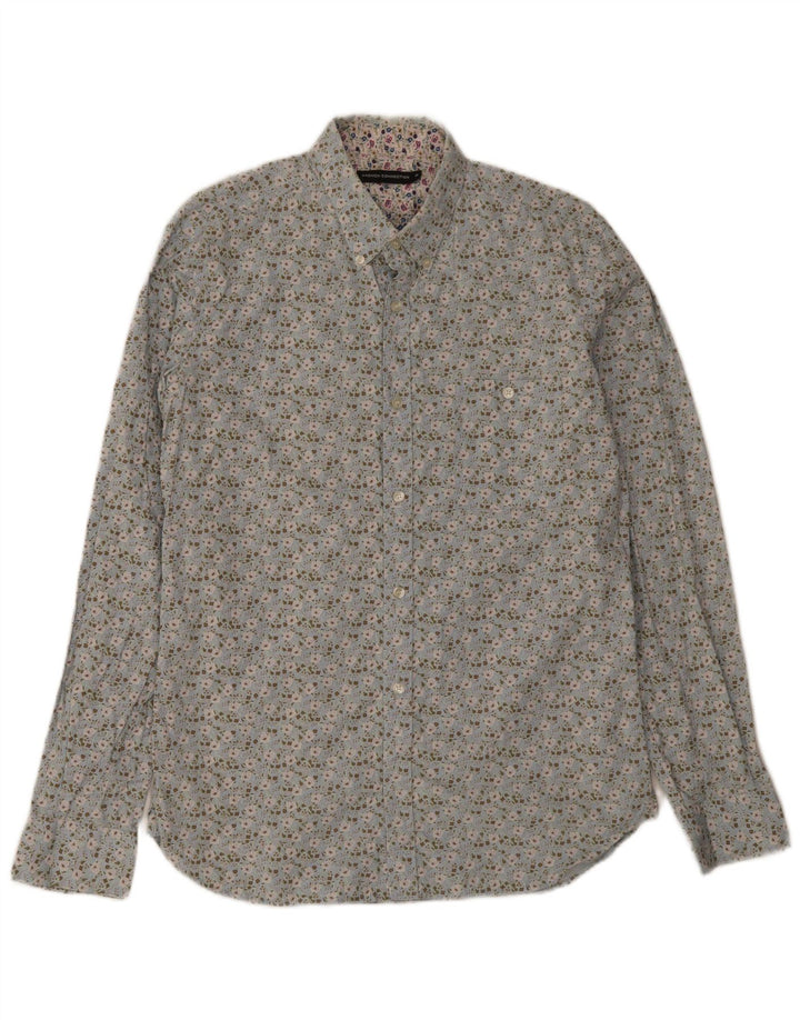 French Connection Chemise Homme Bleu Moyen Floral