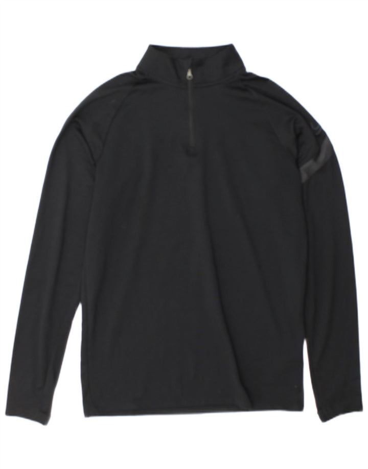 Nike Haut de survêtement Dri Fit Graphic pour homme avec col zippé Noir Taille S