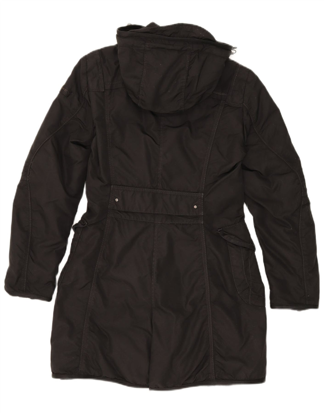 PEUTEREY Manteau matelassé à capuche IT 40 Small Noir Polyamide Femme