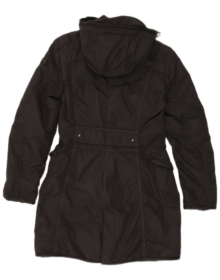 PEUTEREY Manteau matelassé à capuche IT 40 Small Noir Polyamide Femme
