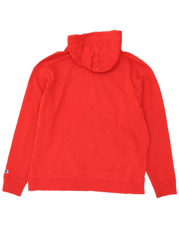Champion Pull à capuche graphique pour homme XL Rouge Coton