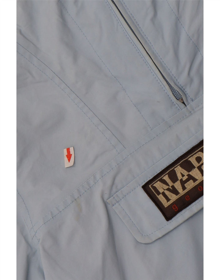 Napapijri Veste de pluie surdimensionnée à capuche pour femme UK 10 Small Bleu