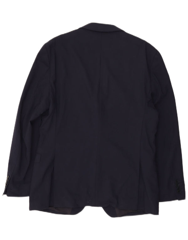 Ted Baker Veste Blazer Slim Fit 2 Boutons pour Homme UK 46 3XL Bleu Marine Laine