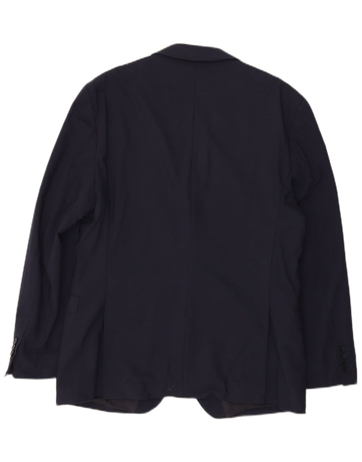 Ted Baker Veste Blazer Slim Fit 2 Boutons pour Homme UK 46 3XL Bleu Marine Laine