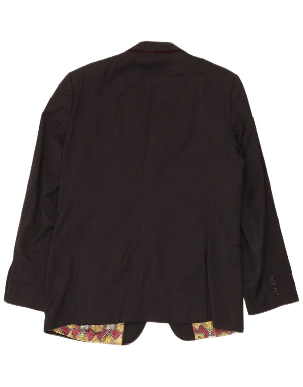 Ted Baker Veste blazer à 2 boutons pour homme UK 44 2XL Laine noire