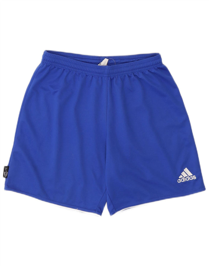 Adidas Short de sport Climalite pour homme Petit Bleu Polyester