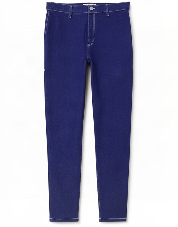 Topshop Jean Slim Joni Femme W34 L29 Bleu Coton