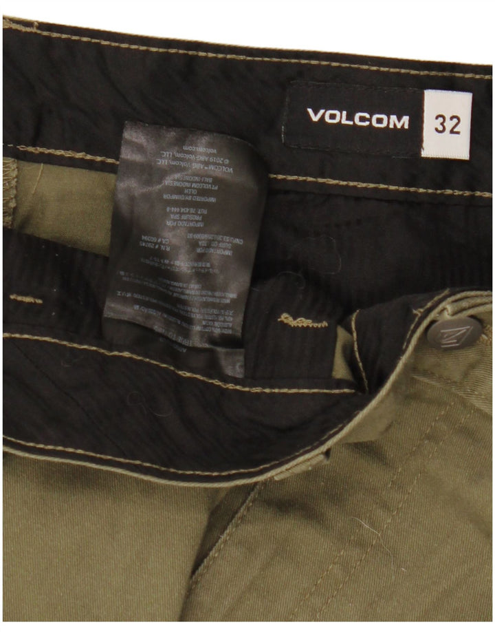 VOLCOM Short Chino Homme W32 Kaki Moyen Polyester