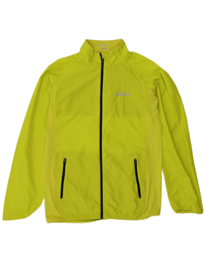 Asics Veste de survêtement pour homme Petit vert Polyester