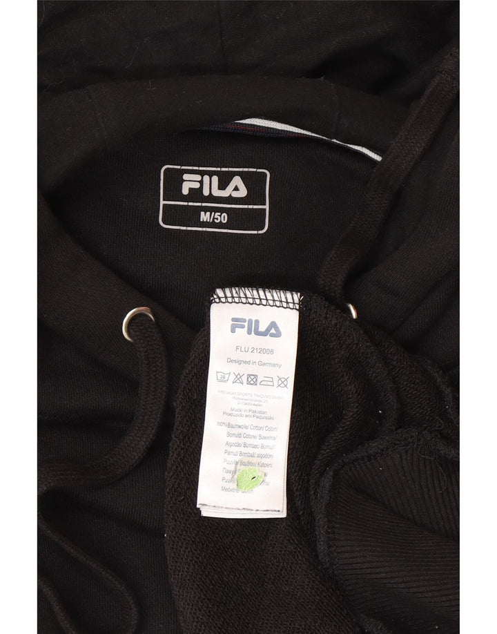 Fila Pull à capuche pour homme IT 50 en coton noir moyen