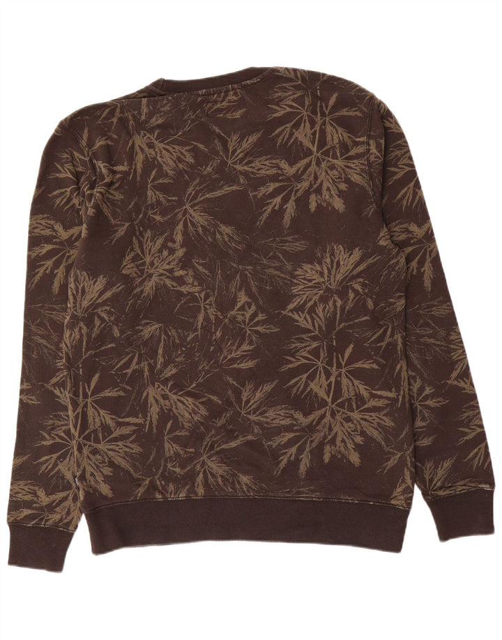 Vans Sweat-shirt graphique pour hommes en coton à fleurs marron petit