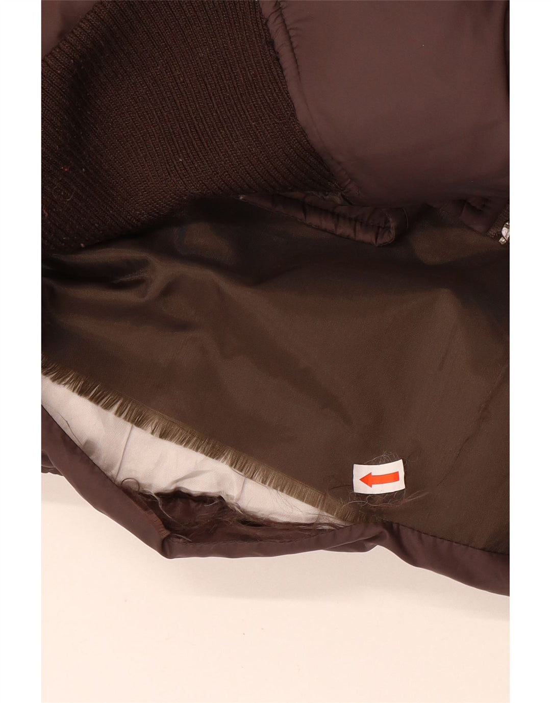 i Blues Veste matelassée surdimensionnée pour femme UK 10 Small Marron Polyamide