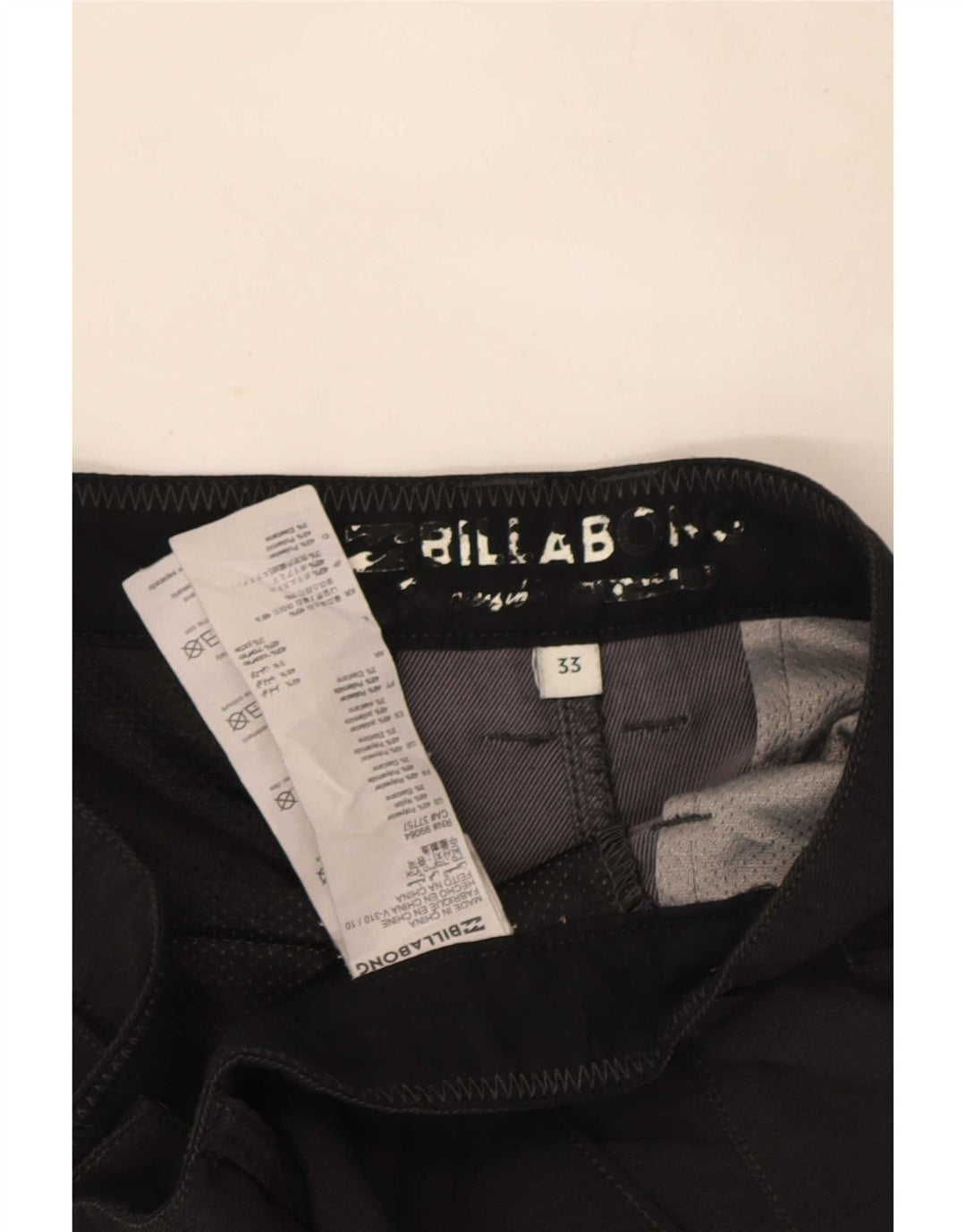 Billabong Short Chino Homme W33 Large Noir Polyester