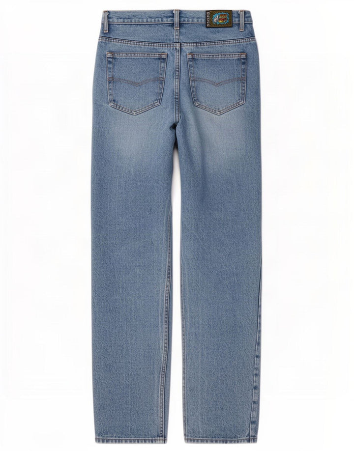 Base 92 Jean fuselé graphique pour homme IT 48 Medium W32 L34 Bleu Coton