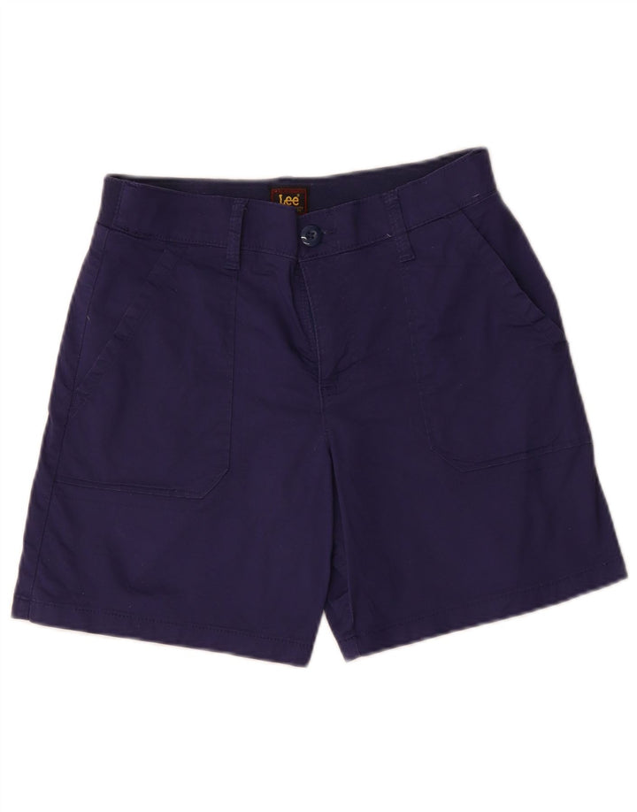 Lee Short Chino Femme US 6 Medium W30 Bleu Marine Coton
