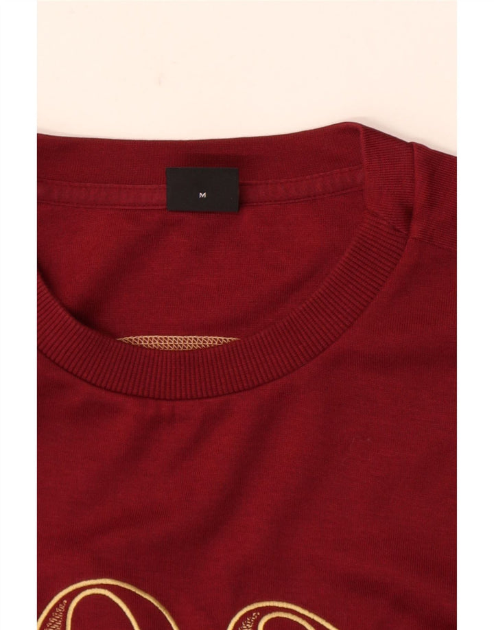 HUGO BOSS Sweat-shirt graphique pour homme Bordeaux moyen