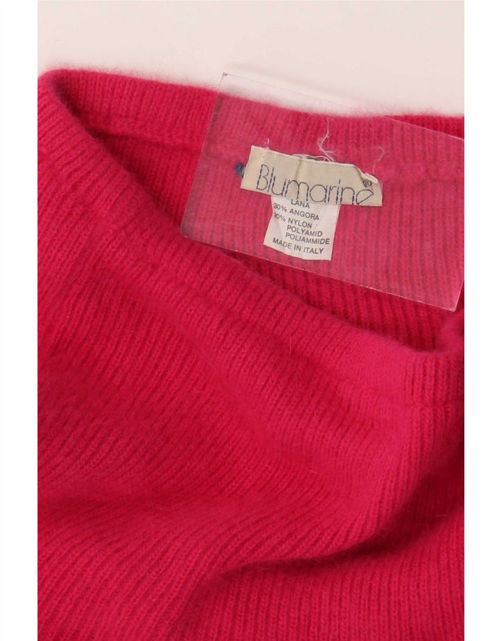 Blumarine Femme Jupe En Tricot À Volants W26 Petite Laine Colorblock Multicolore