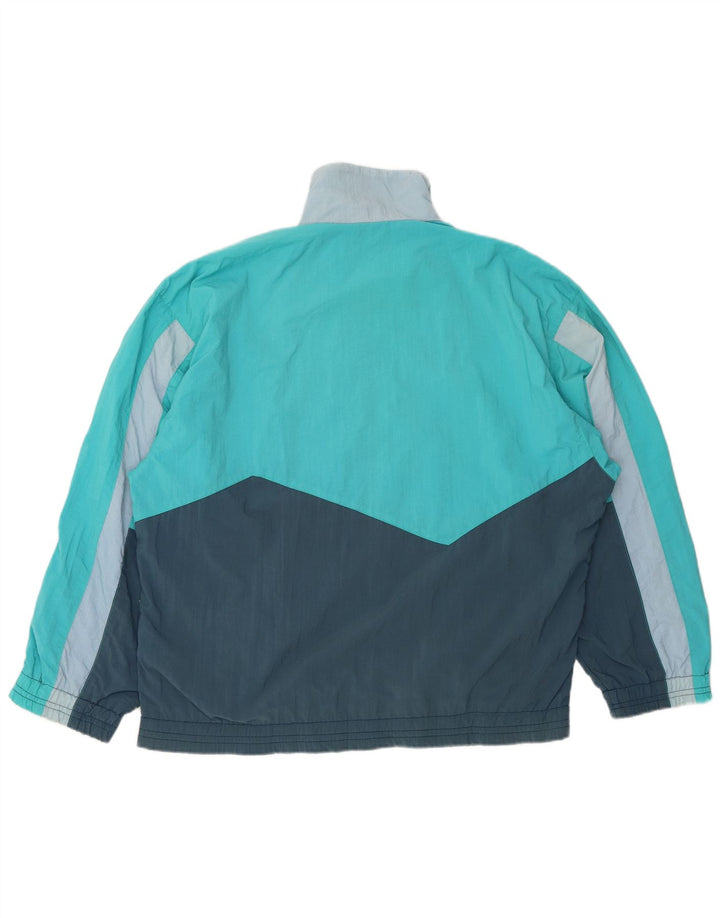 DIADORA Veste de Survêtement Coupe Ample Homme Bleu Moyen Nylon Colorblock