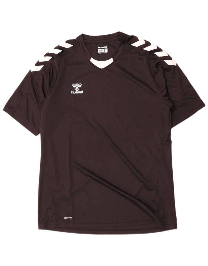 Hummel Homme T-Shirt Graphique Haut Large Noir Colorblock Polyester