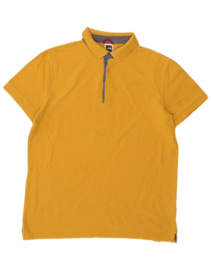 The North Face Polo Homme Large Jaune Coton