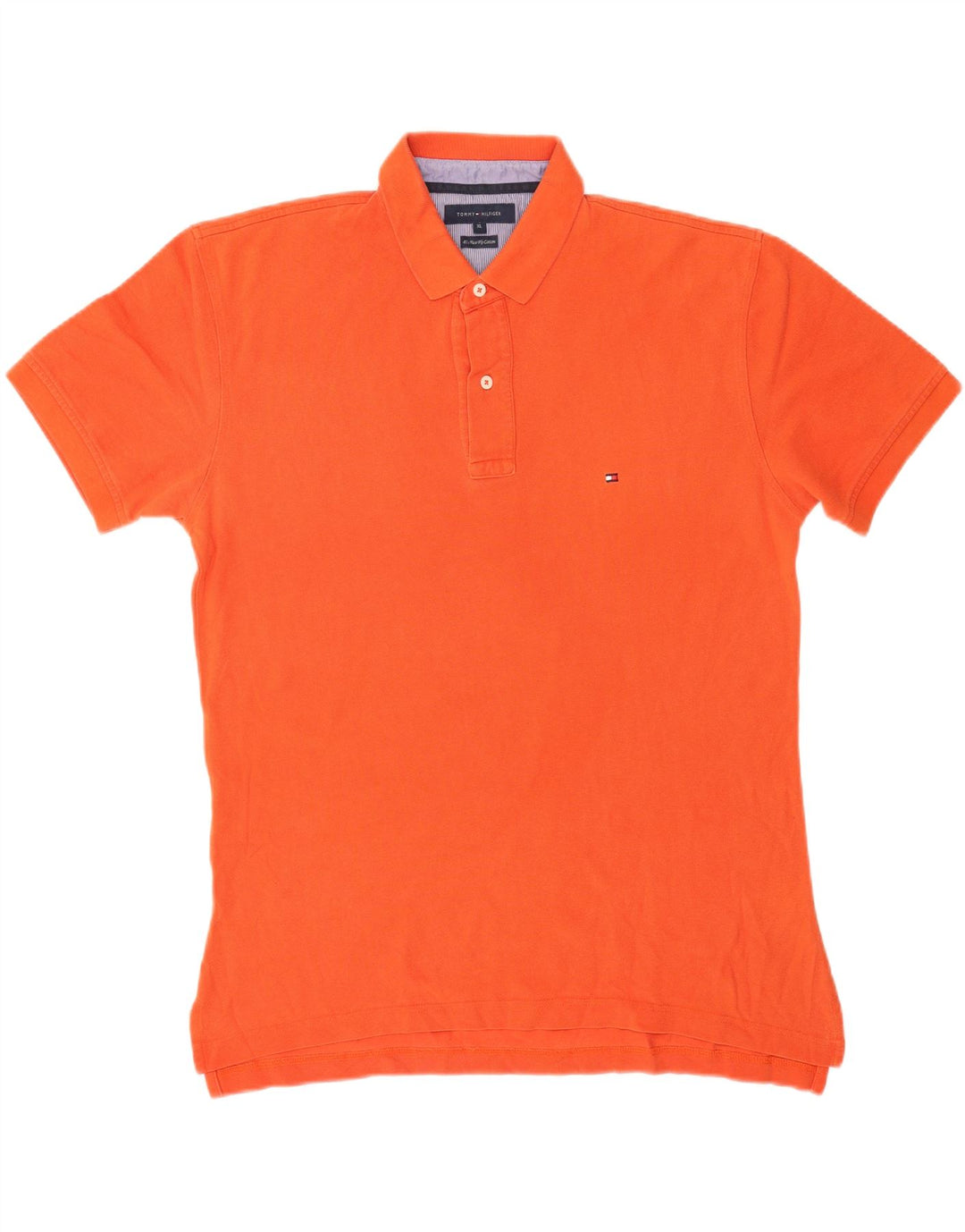 Tommy Hilfiger Polo Homme XL Orange Coton