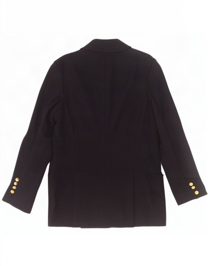 Herno Veste Blazer 2 Boutons Femme IT 44 Laine Bleu Marine Moyen
