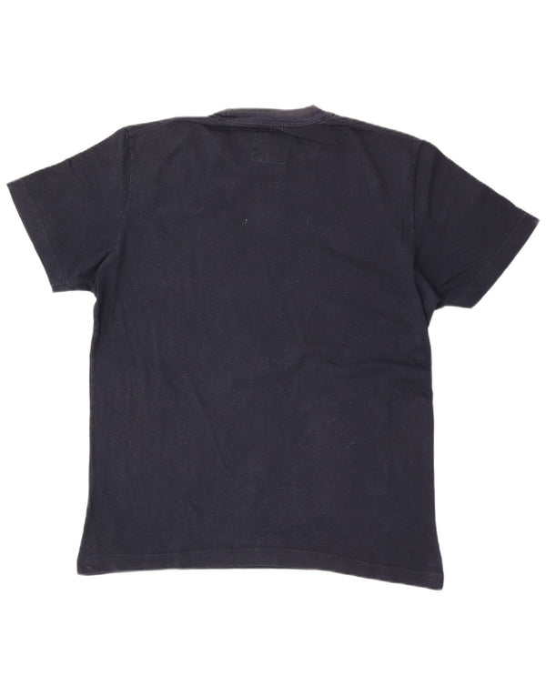 Uniform Mens Graphic T-Shirt Top XL Bleu Marine Coton