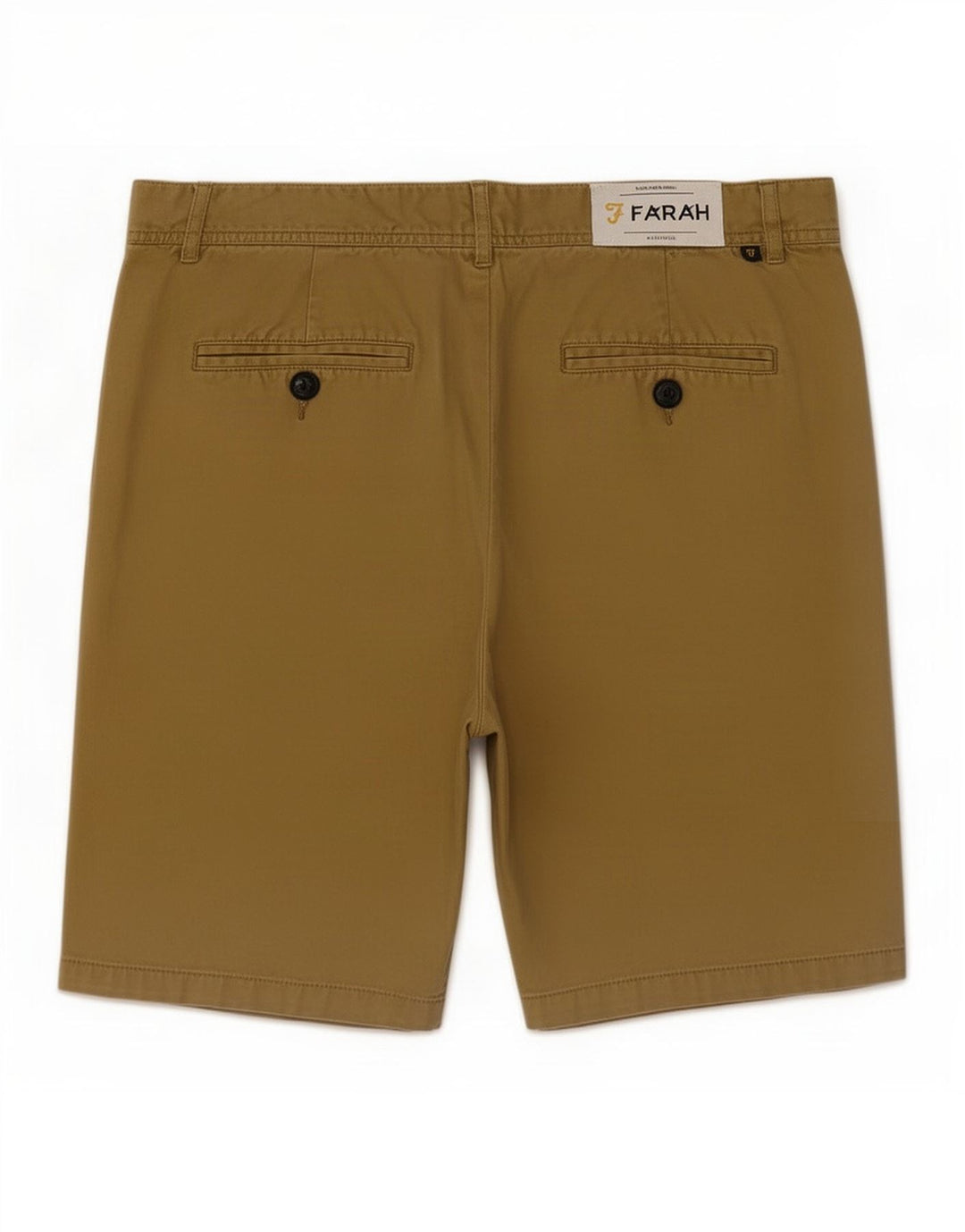 Farah Short Chino Homme Medium W32 Kaki Coton